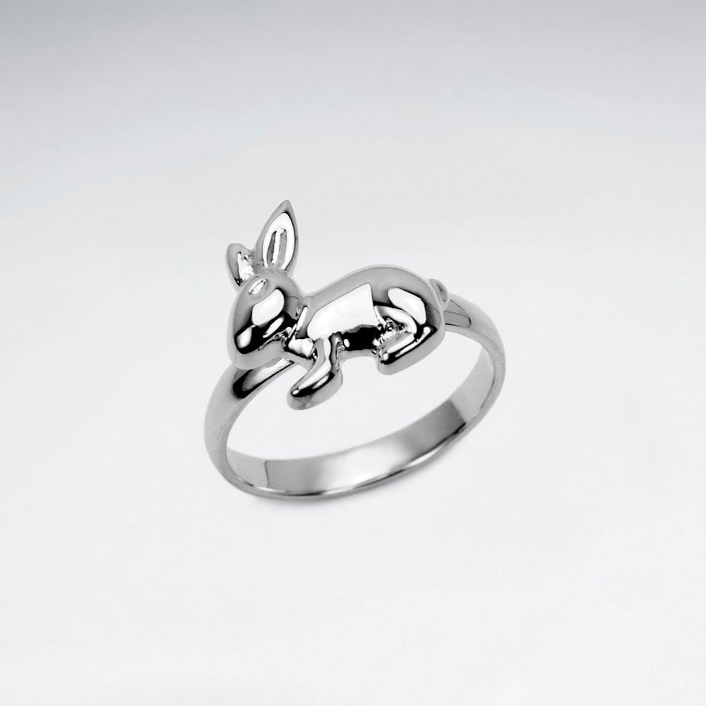 Sterling Silver Rabbit Ring