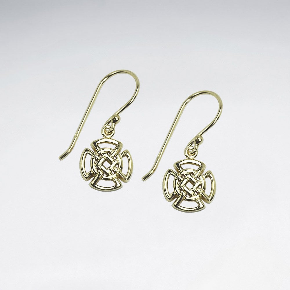 Sterling Silver Ornate Openwork Medallion Earrings
