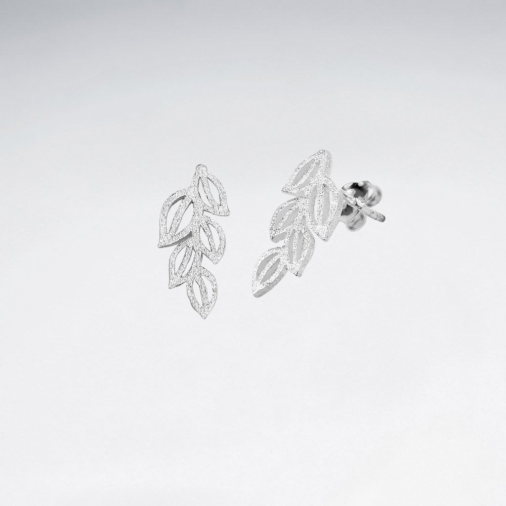 Garden Fresh Greens Sterling Silver Stud Earrings