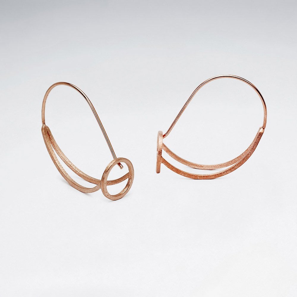 Openwork Circular 925 Silver Earrings