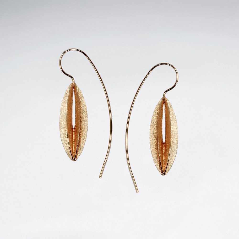 Mini Sterling Silver  Oval Hook Dangle Earrings