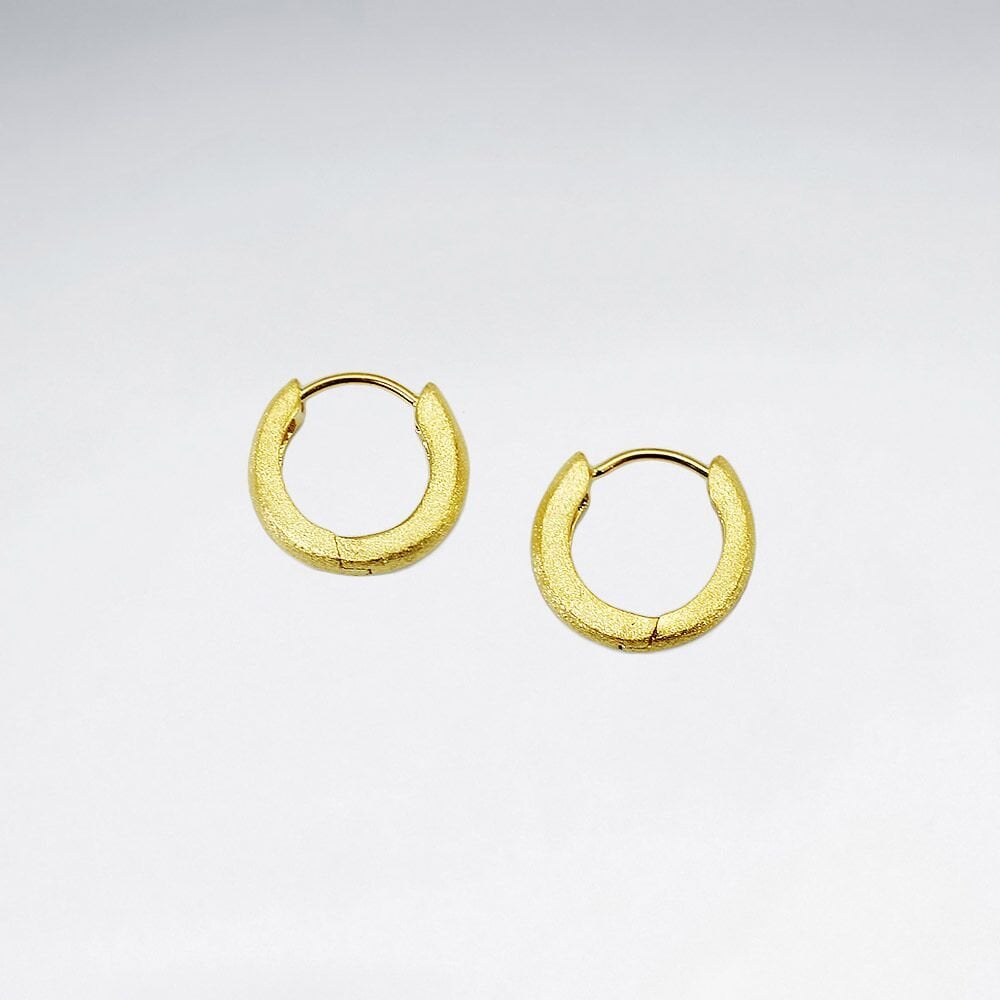Classic Huggie Hoop Sterling Silver Earrings