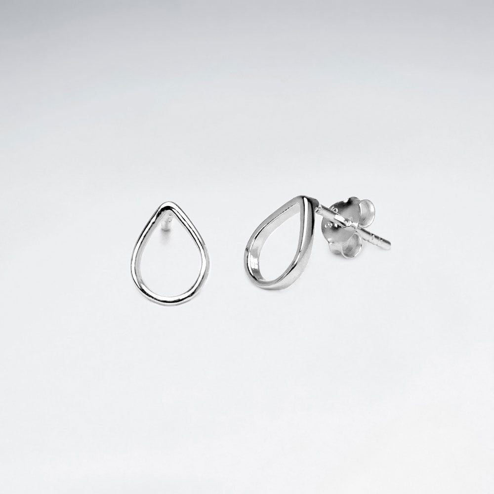 Sterling silver Openwork Teardrop Fashion Earrings