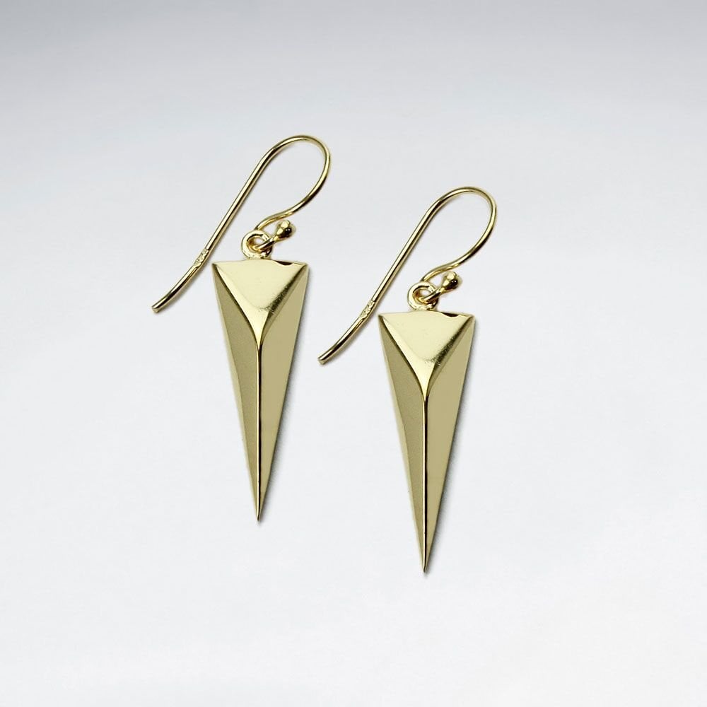 Long Arrow Sculptural Southwest Dangle Hook Earrings
