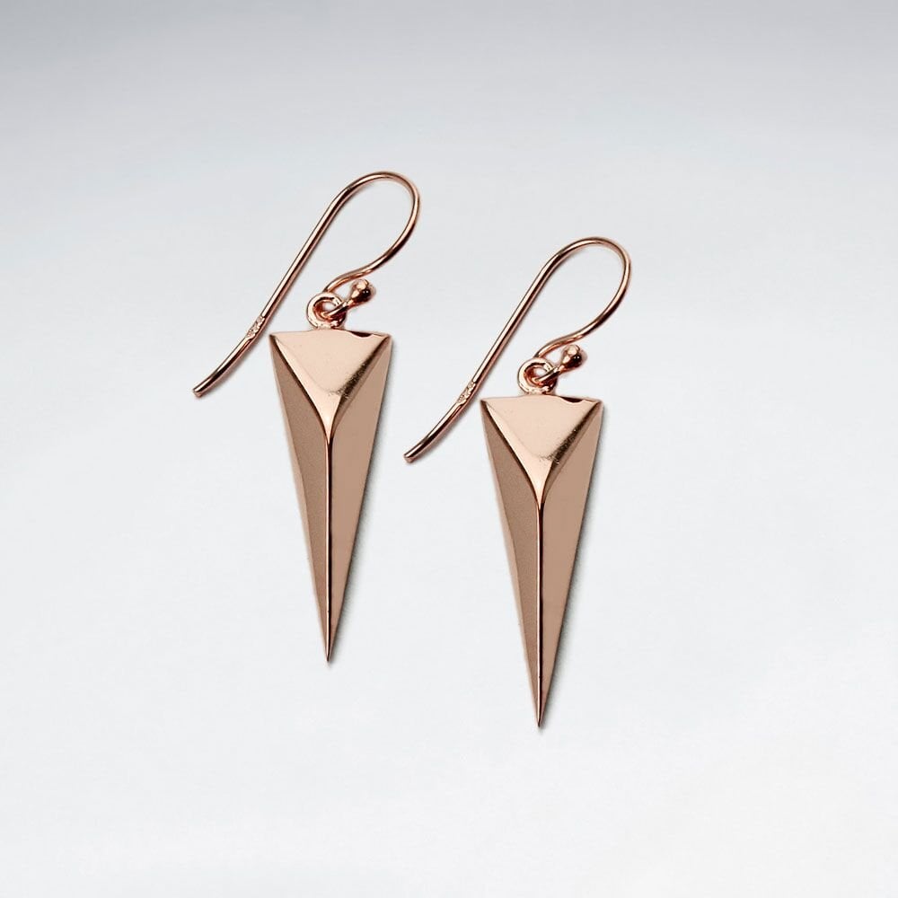 Long Arrow Sculptural Southwest Dangle Hook Earrings
