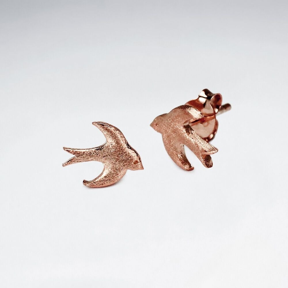 Peaceful Flight Bird Silhouette Earrings