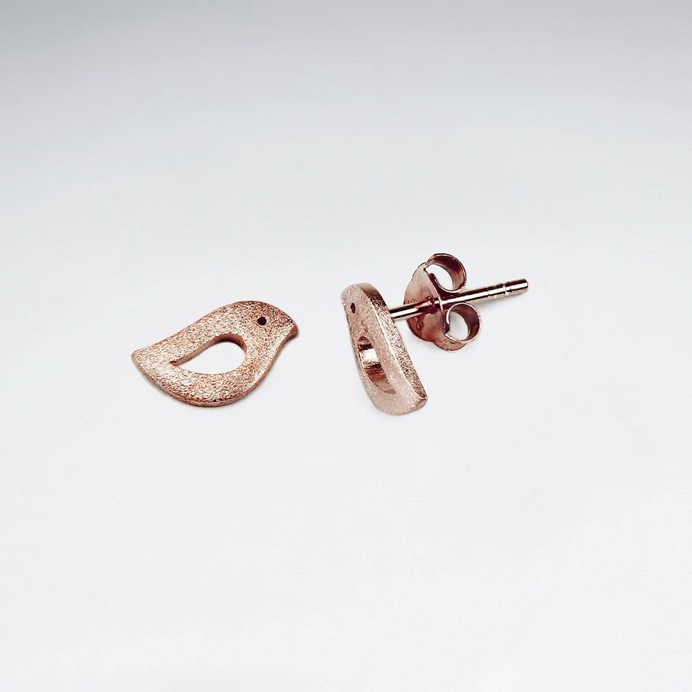 Sterling Silver Love Bird Earrings