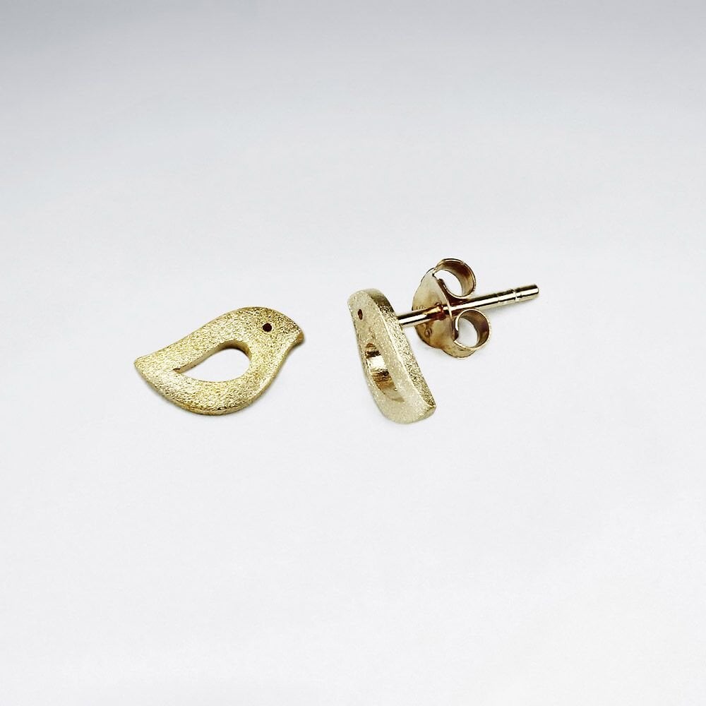 Sterling Silver Love Bird Earrings