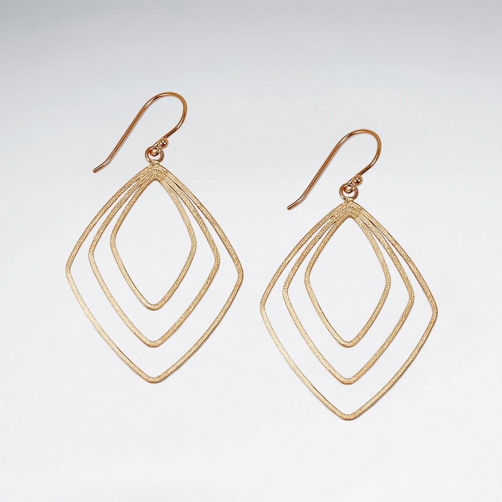 Gradual Openwork Sterling Silver Dangle Hook Earrings