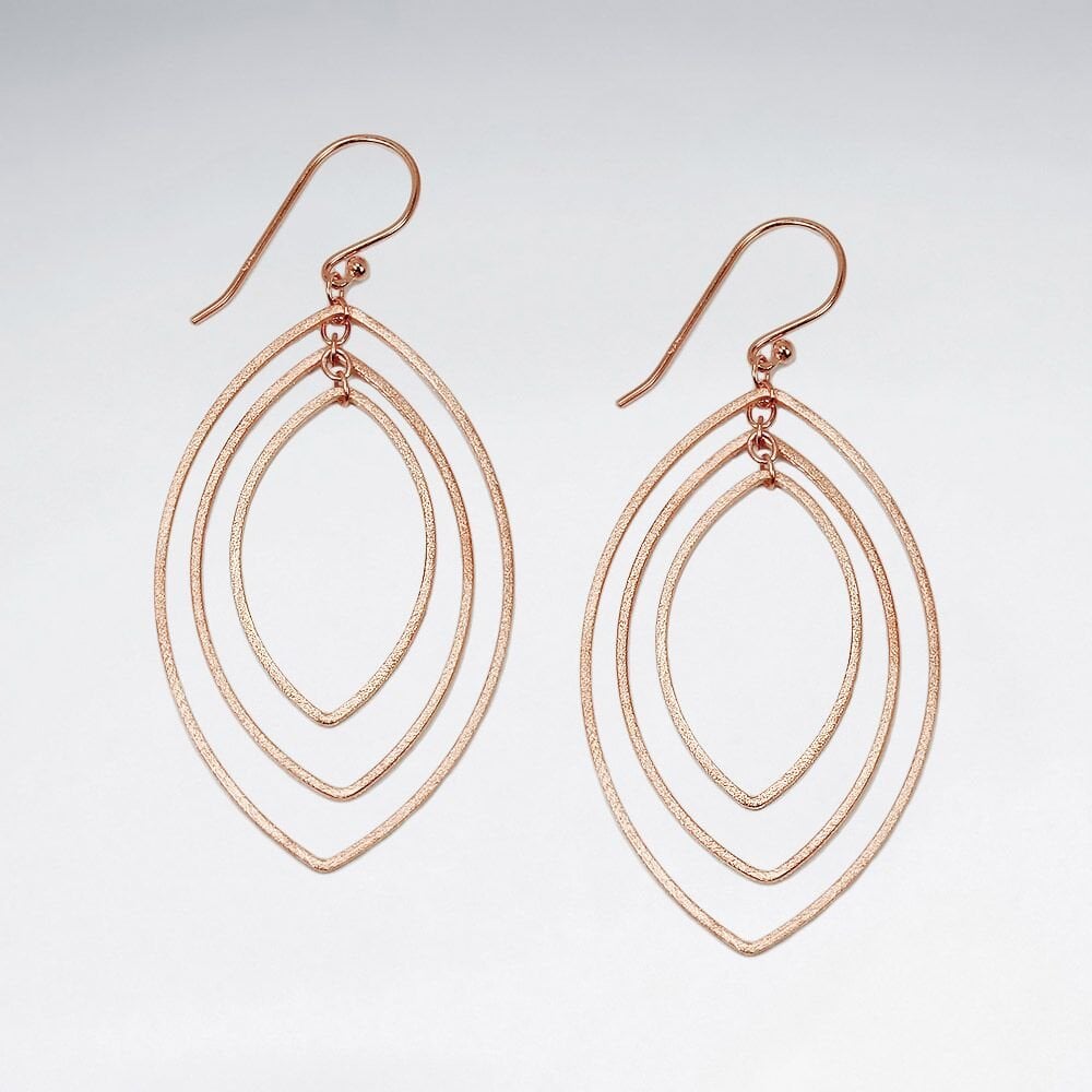 Gradual Openwork Sterling Silver Teardrop Earrings
