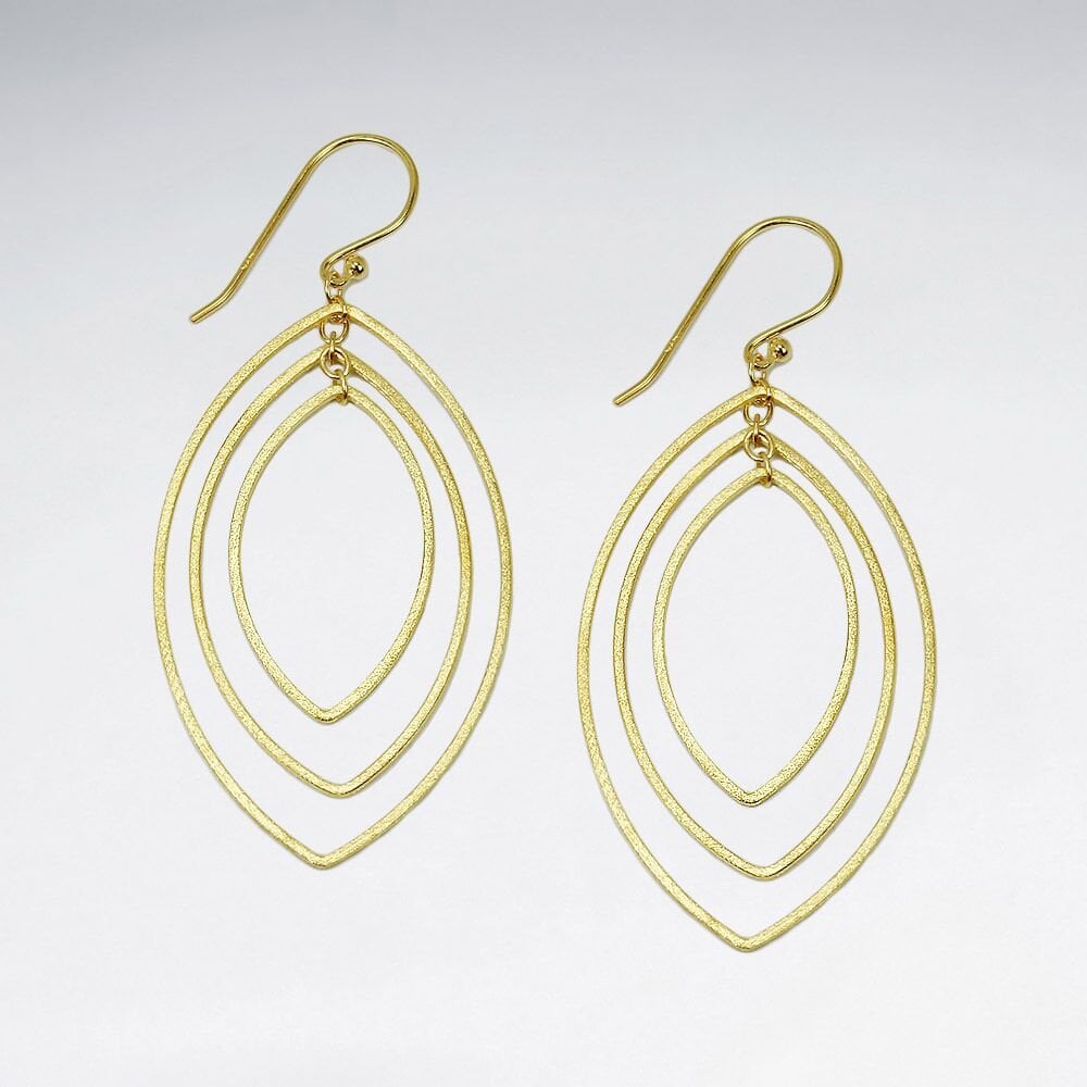 Gradual Openwork Sterling Silver Teardrop Earrings