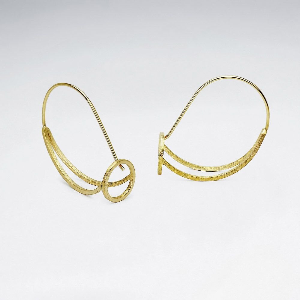 Openwork Circular 925 Silver Earrings
