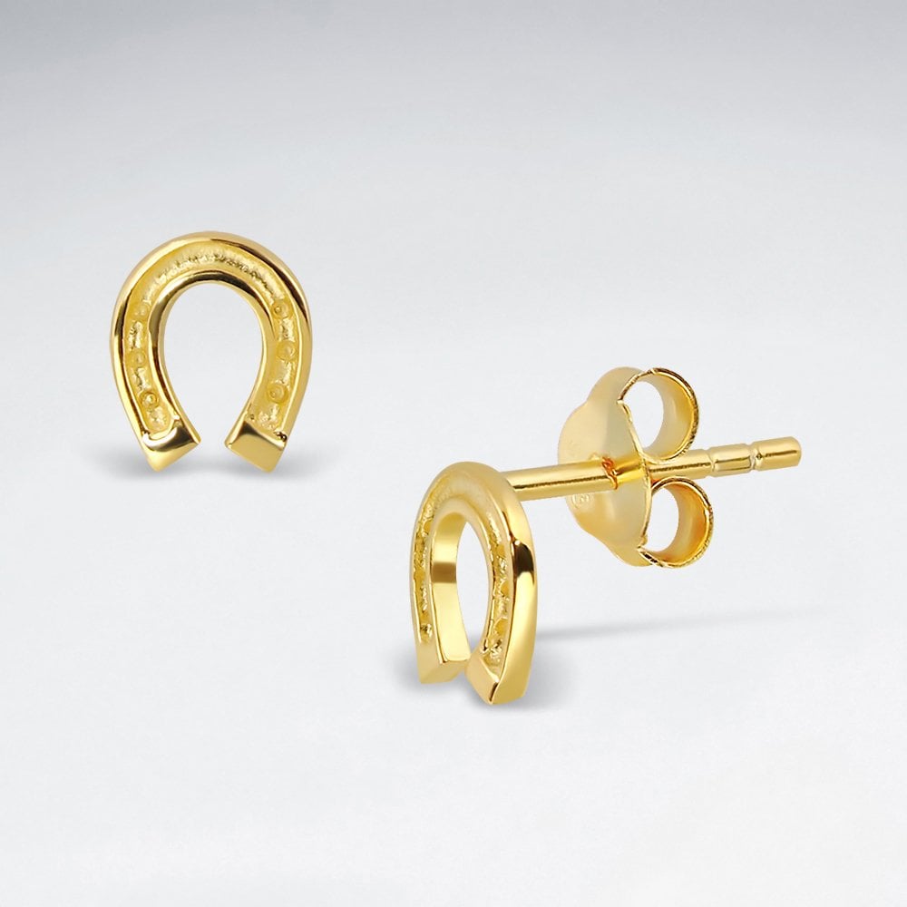 Sterling Silver Horseshoe Earrings