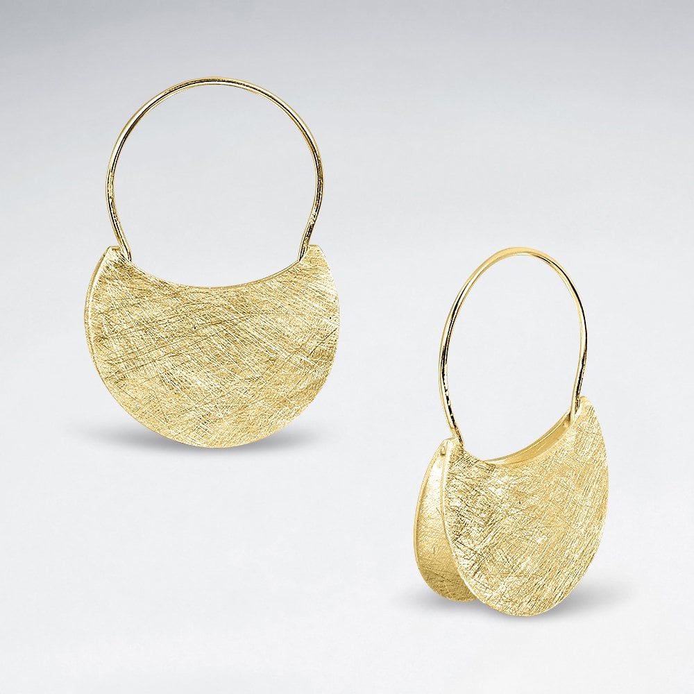 Sterling Silver Geometric Statement Hoop Earrings