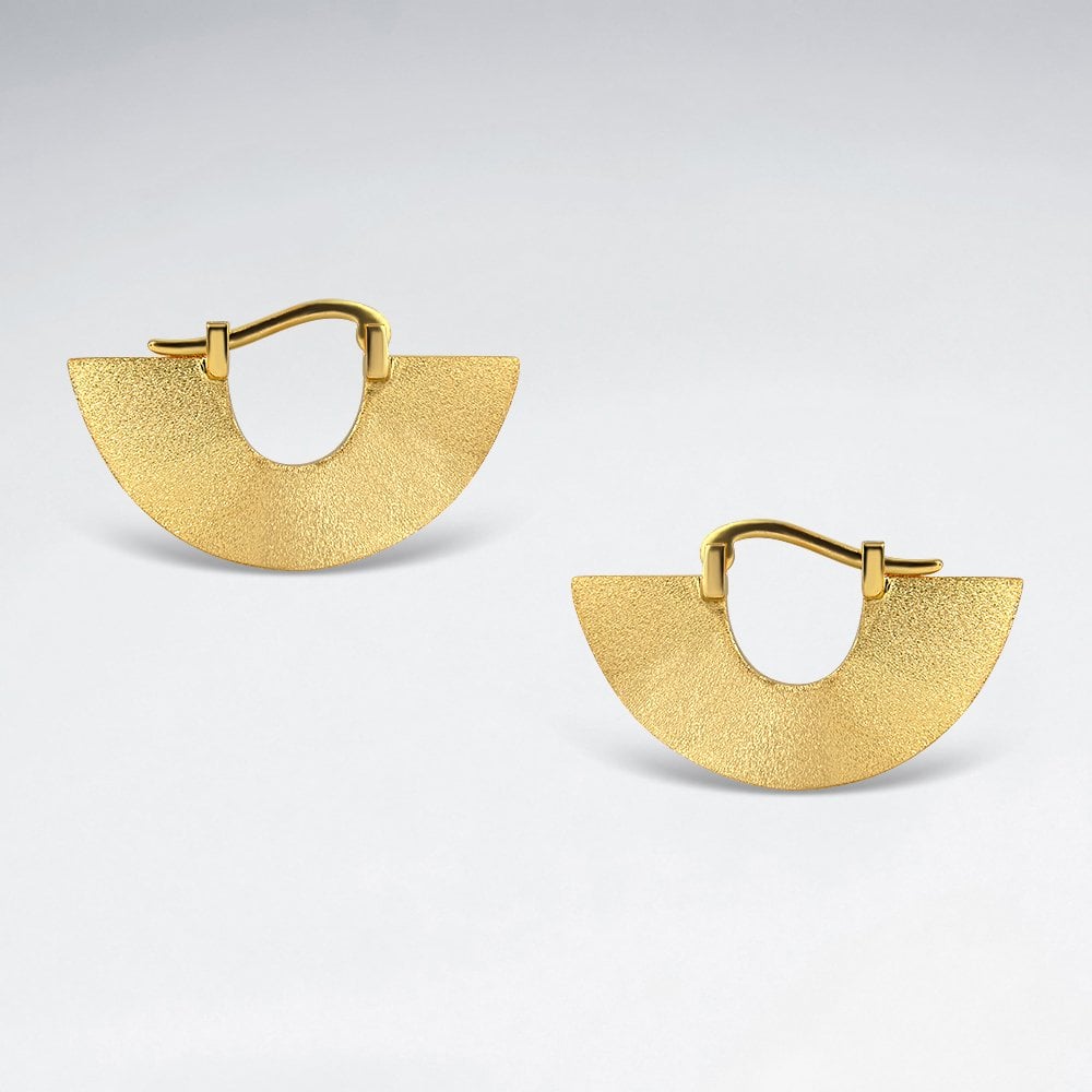 Art Deco Sterling Silver Geometric Hoop Earrings