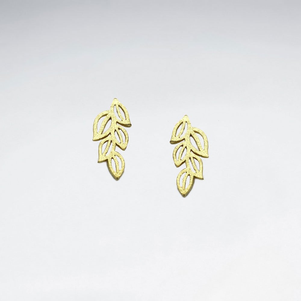 Garden Fresh Greens Sterling Silver Stud Earrings