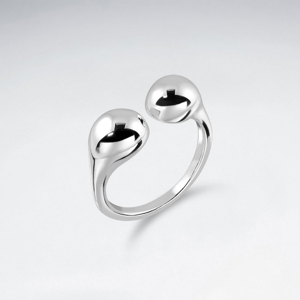 Solid Sterling Silver Open End Ring