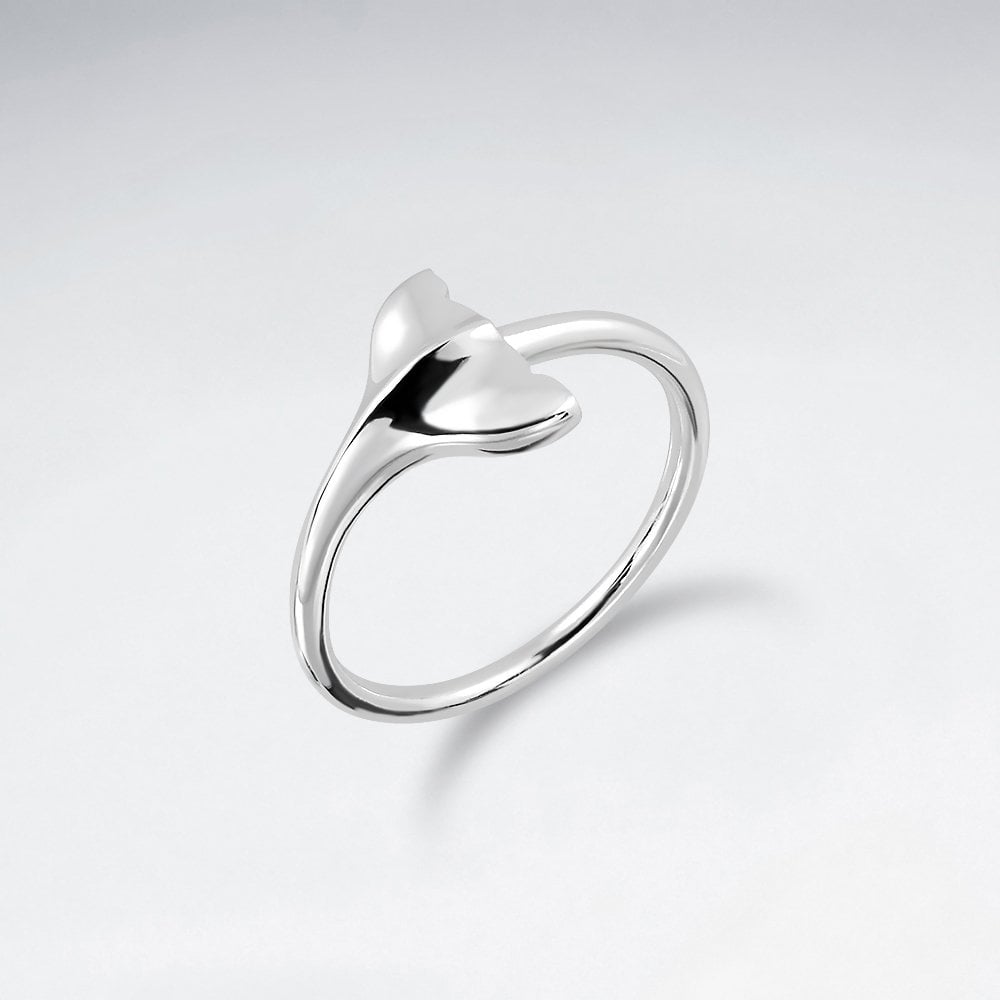Sterling Silver Whale Tail Ring