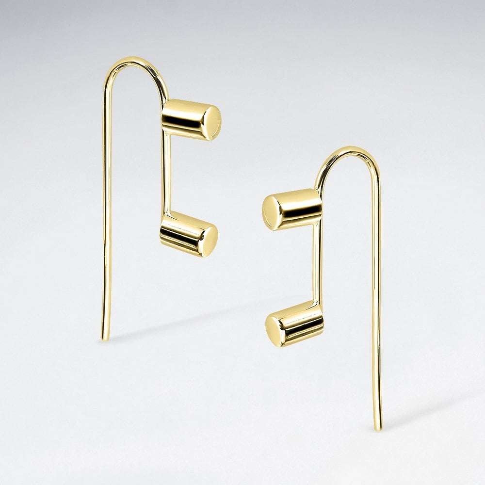 Sterling Silver Spotlight Hook Earrings