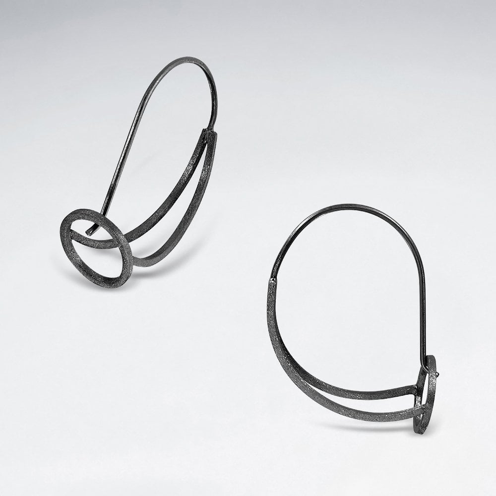 Openwork Circular 925 Silver Earrings
