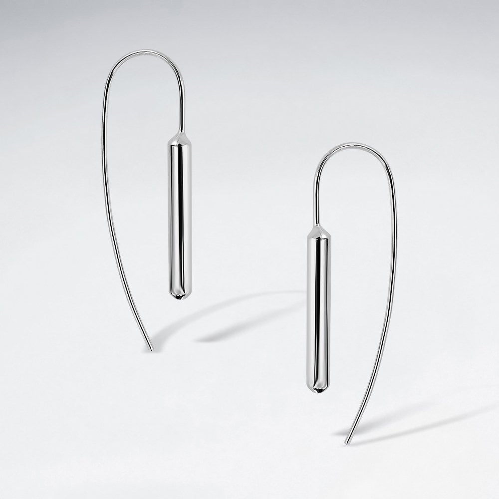 Sterling Silver Post Shaped Threader Earrings