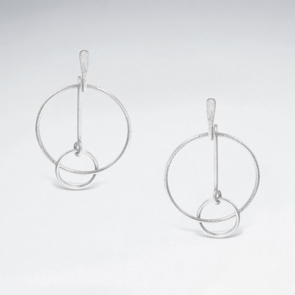 The Grand Resolve Sterling Silver Openwork Statement Earrings