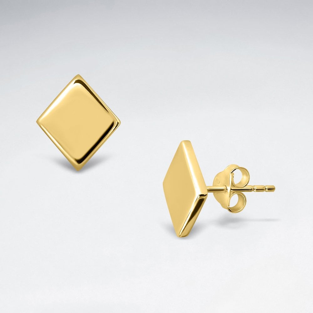 Sterling Silver Square Silver Earrings