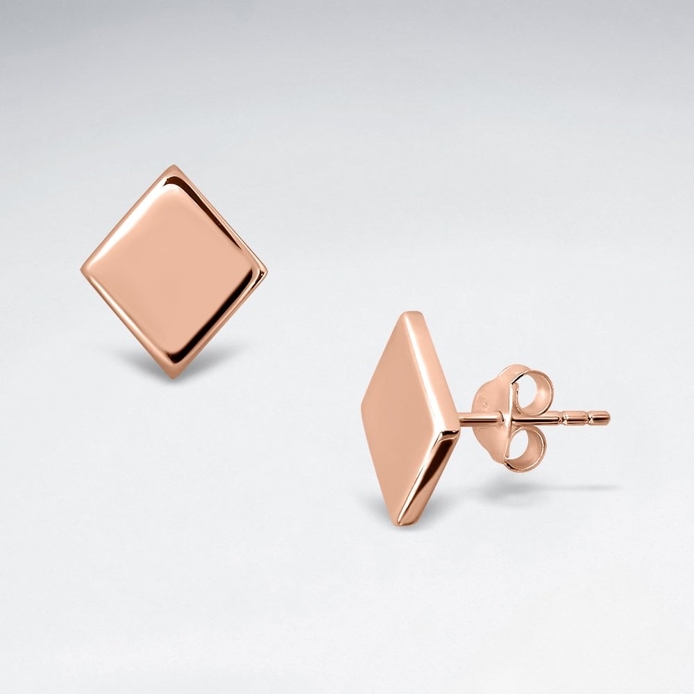 Sterling Silver Square Silver Earrings