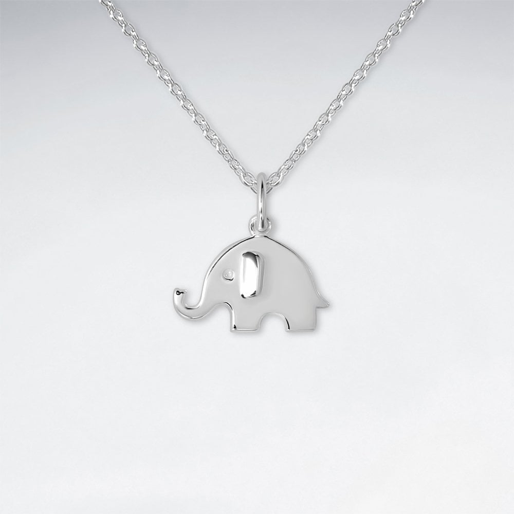 Sterling Silver Baby Elephant Pendant