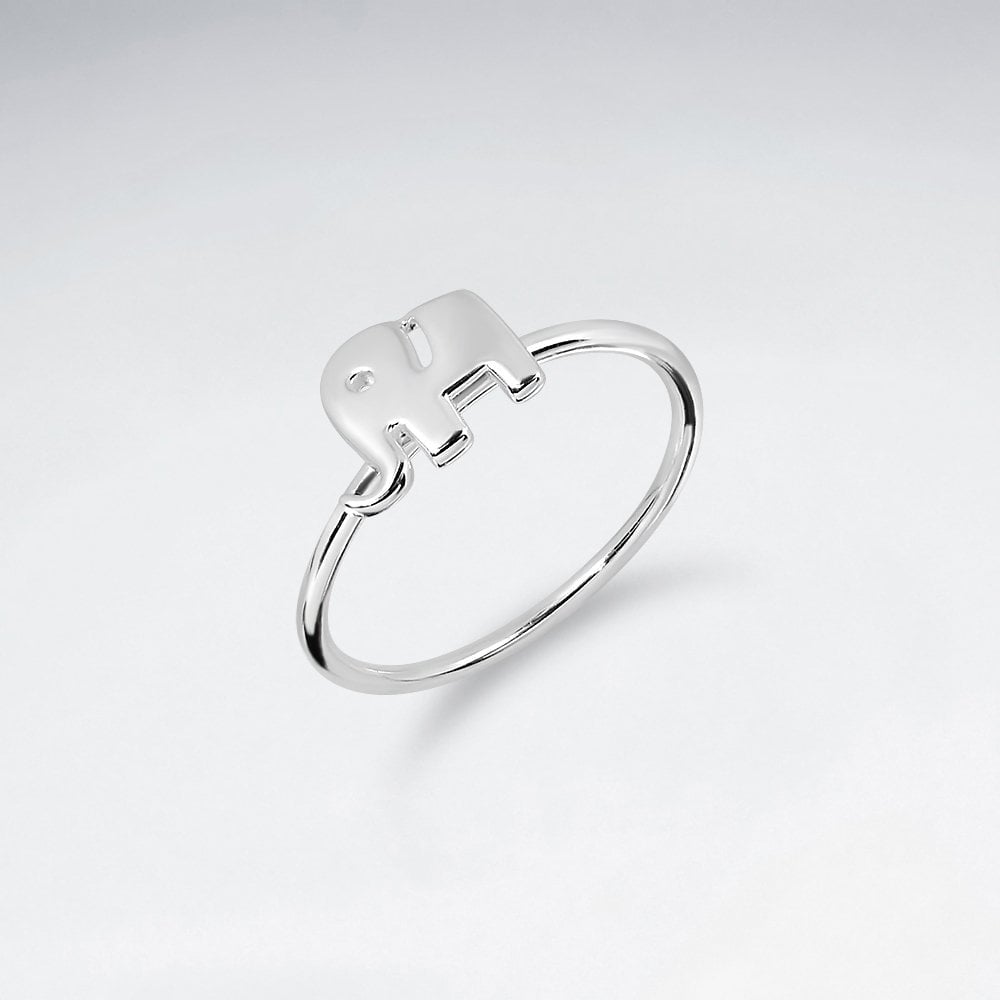 Sterling Silver Animal Kingdom Elephant Ring