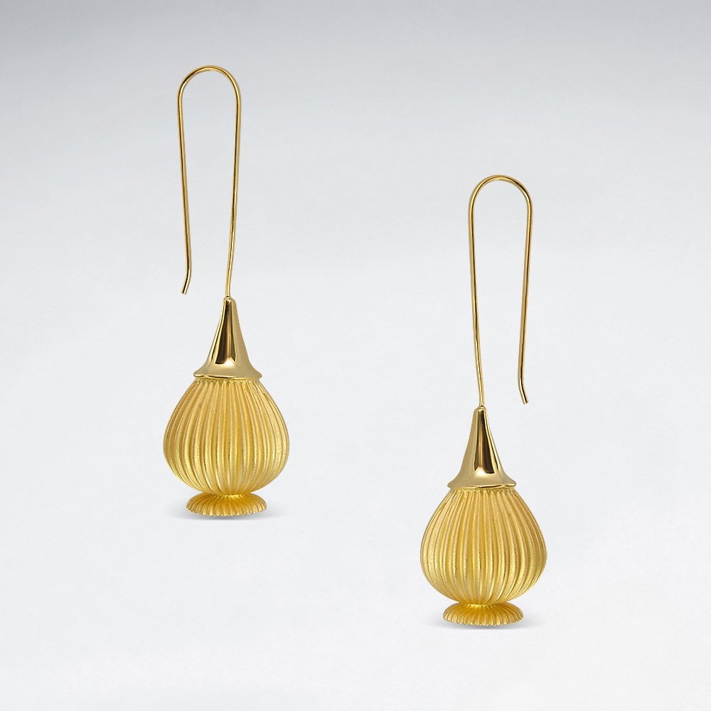 Sterling Silver Threader Hook Freeform Earrings