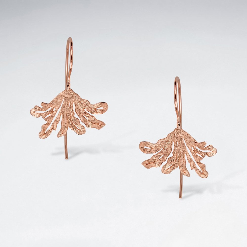 Sterling Silver Feathered Designs Earrings