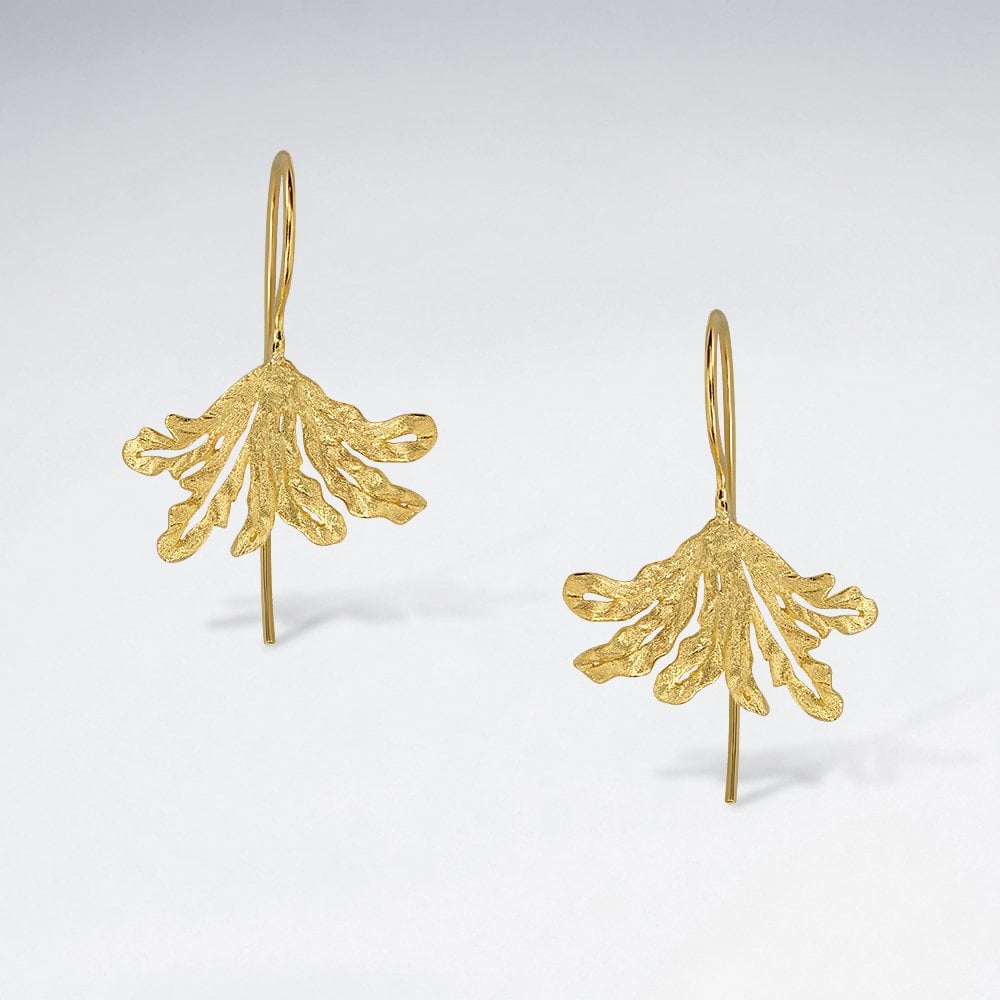 Sterling Silver Feathered Designs Earrings