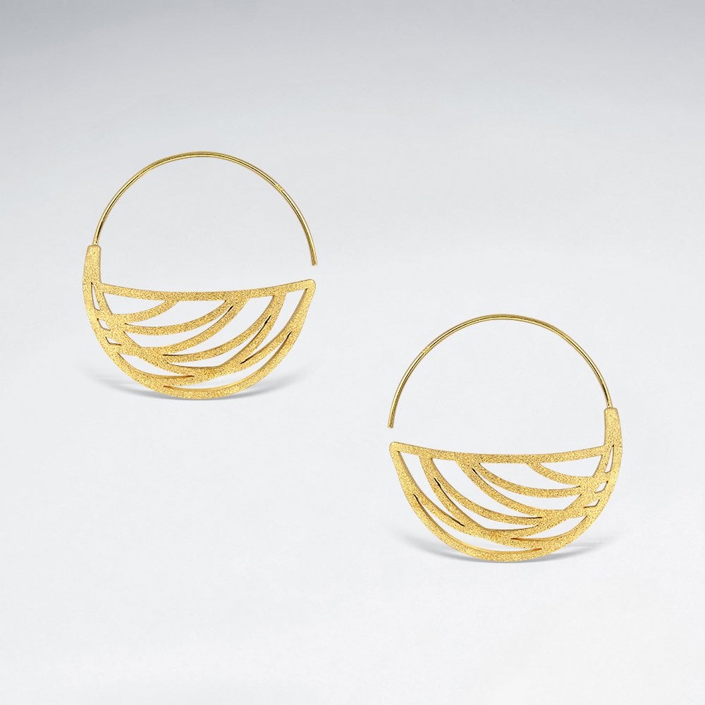 Sterling Silver Openwork Silhouette Earrings