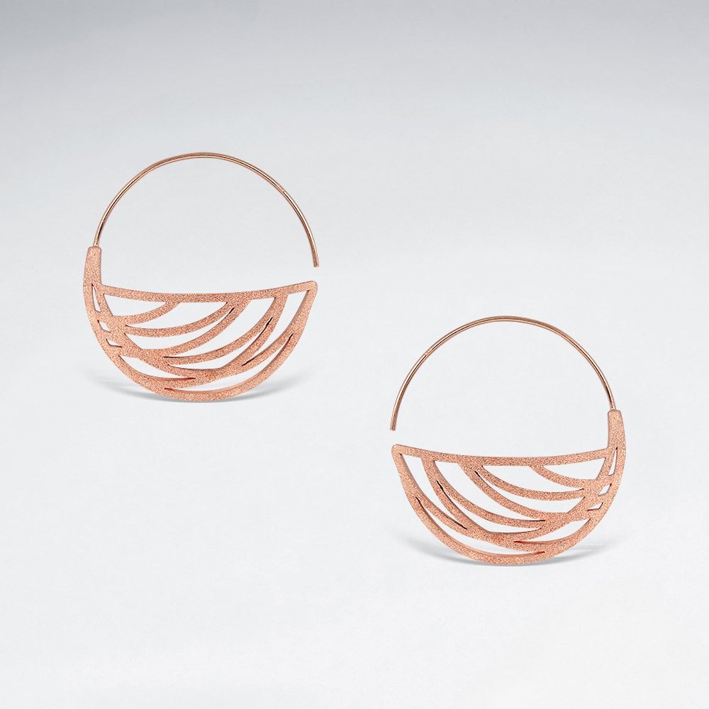 Sterling Silver Openwork Silhouette Earrings
