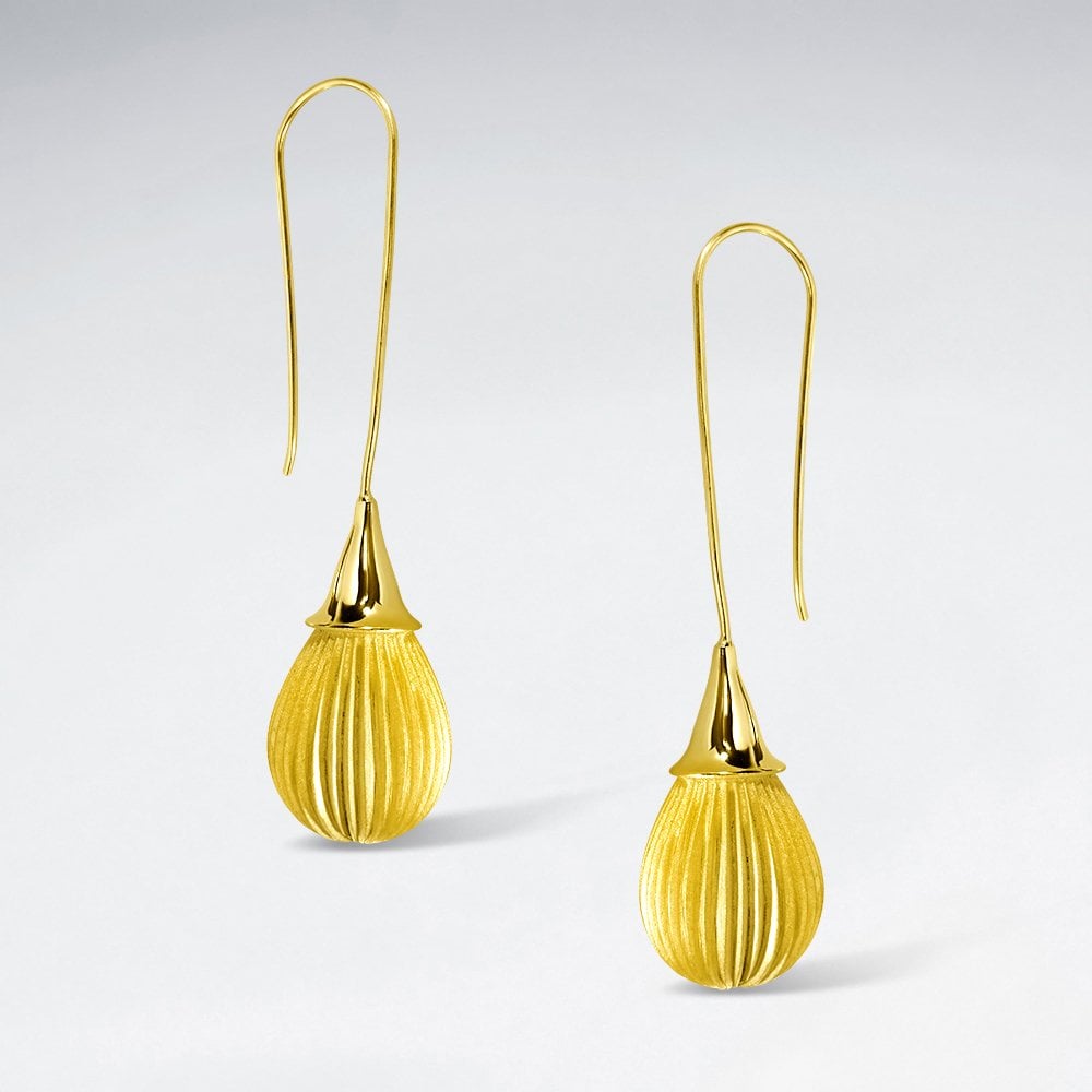 Sterling Silver Opium Flower Earrings