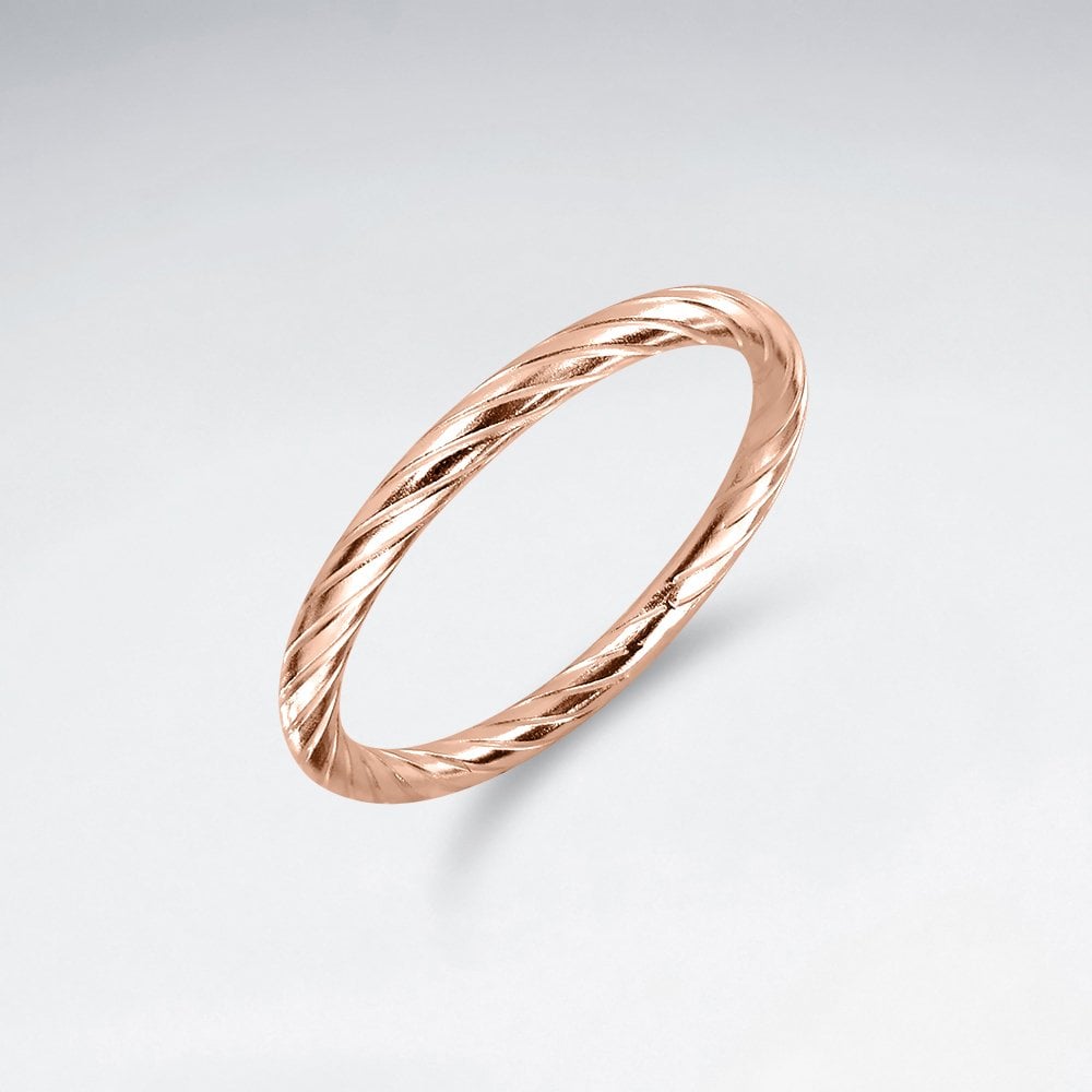 Sterling Silver Rope Twist Ring