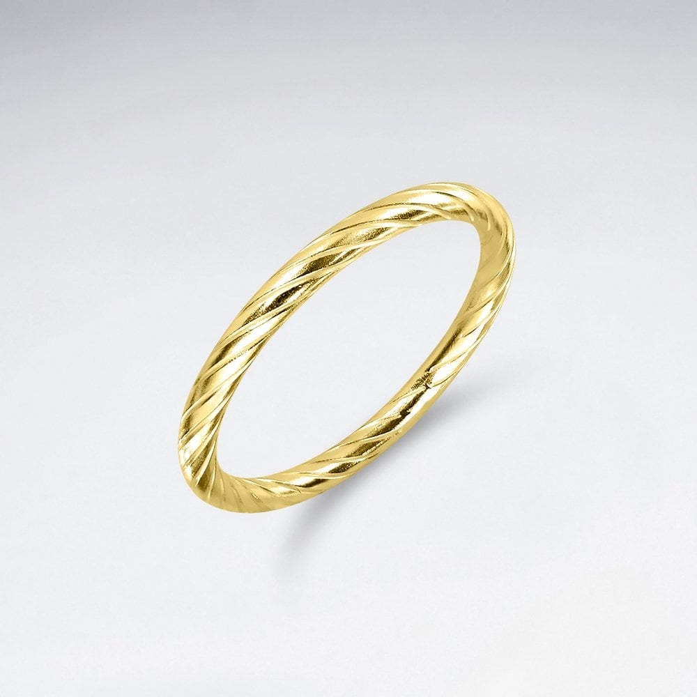 Sterling Silver Rope Twist Ring