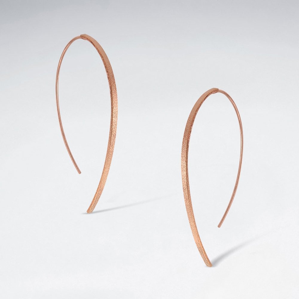 Sterling Silver Sculptural Threader Hook Earrings