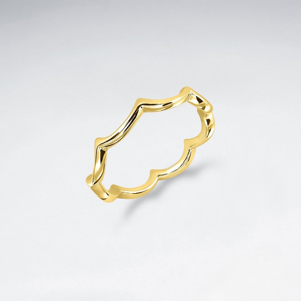 Sterling Silver Minimalist Wave Ring