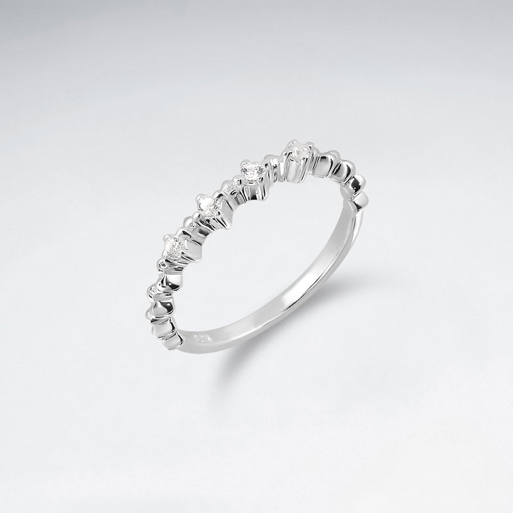 Sterling Silver Ring with Cubic Zirconia