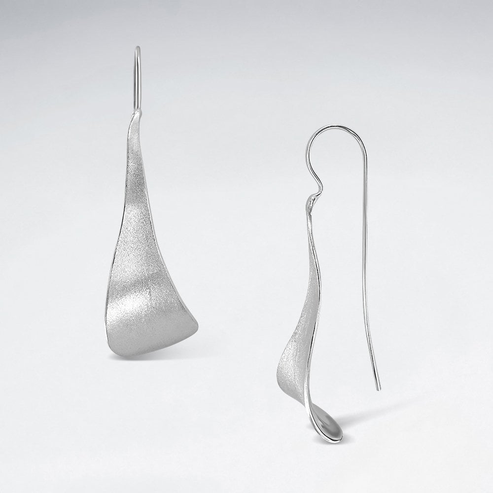 Sterling Silver Poetic Freeform Earrings