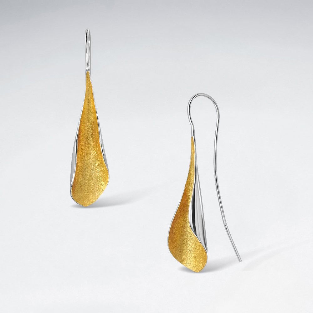 Sterling Silver Feminine Grace Hook Earrings