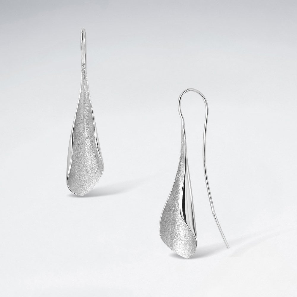 Sterling Silver Feminine Grace Hook Earrings