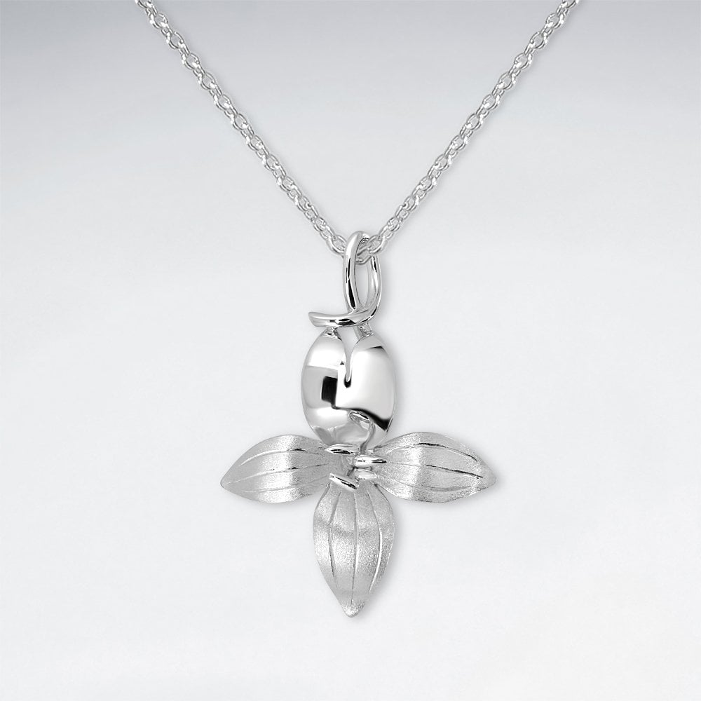 Sterling Silver Blooming Flower Pendant