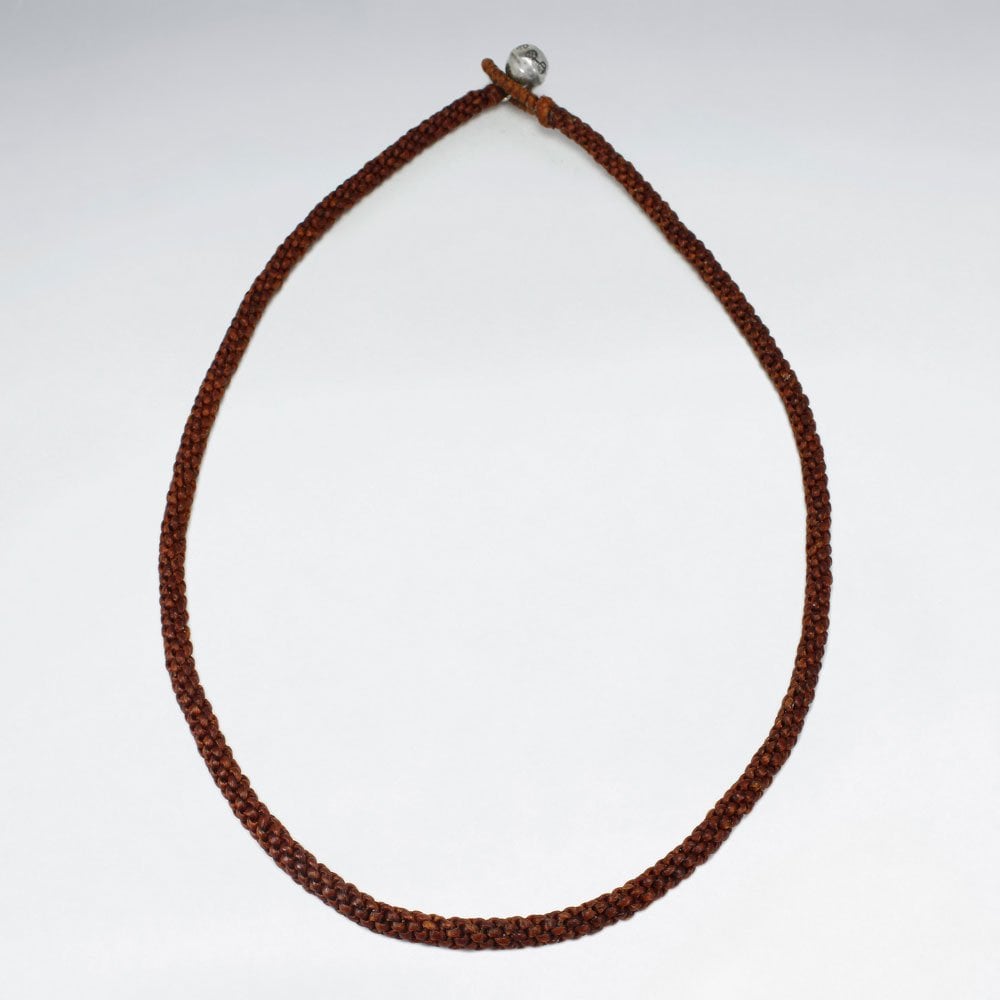 Braided Waxed Cotton Necklace