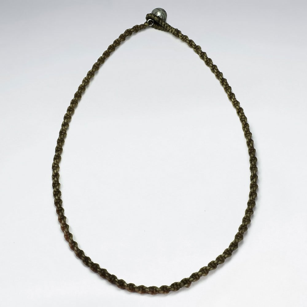 Waxed Cotton Twist Cord Necklace