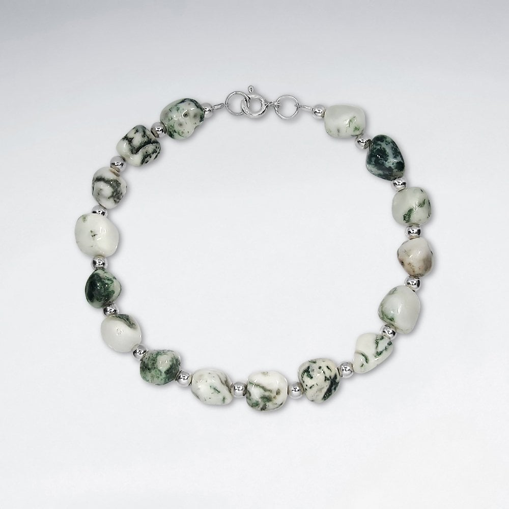 Aragonite Bead Bracelet