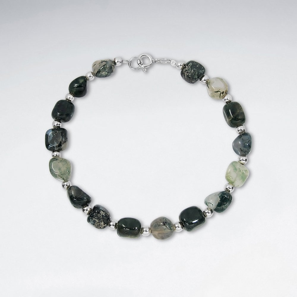Aragonite Bead Bracelet