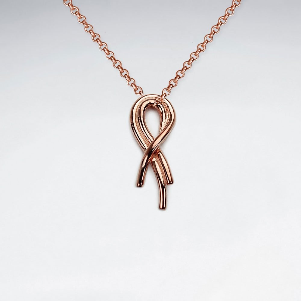 Sterling Silver Forever Ribbon Pendant